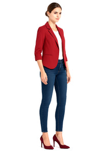 Kate Open Front Smart Casual White Blazer