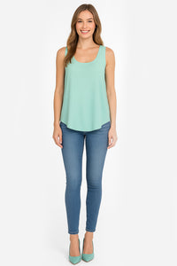 Gossip Girl Inspired Pastel Color Chiffon Loose Fit Vest Top