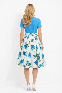 Taylor Swift 50s Pintuck Blouse & High Rise Pleated Skirt Set