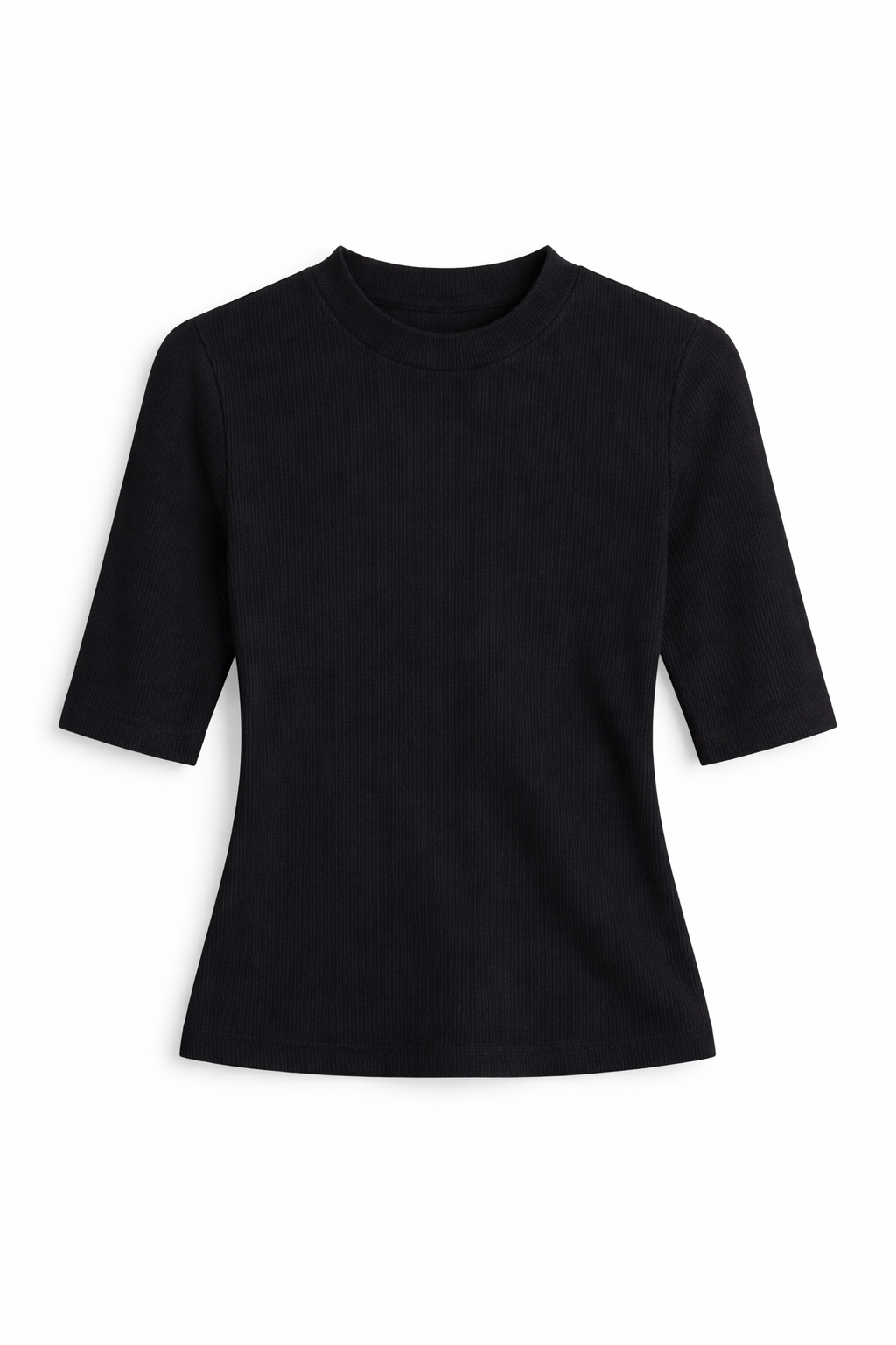 Meghan Light Wool Crew Neck Knit Top in Navy