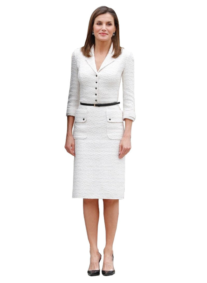 White pencil skirt queen sales