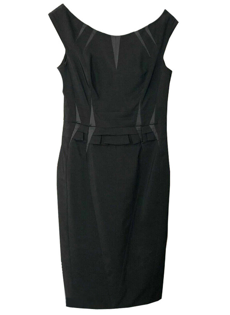 Folded Waist Off-The-Shoulder Little Black Dress
