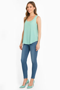 Gossip Girl Inspired Pastel Color Chiffon Loose Fit Vest Top