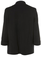 Jessica Alba Style Loose Fit Causal Blazer in Black