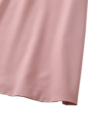 Amal Clooney Cap-sleeved Loose Fit Dress in Powder Pink