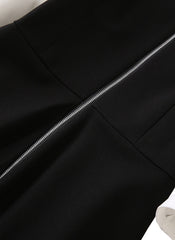 Taylor Swift Elbow-Sleeve Monochrome Fit-and-Flare Dress