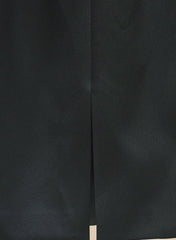 Meghan Black Sheer Balloon Sleeve Midi Dress