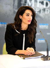 Amal Clooney Cocktail Jacket & Sleeveless Black Sheath Dress Set