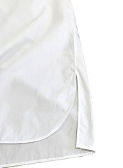 Meghan Classic Solid Crisp Cotton White Shirt