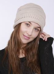 Meghan Markle Style Oversized Cable Knit Beanie