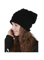 Meghan Markle Style Oversized Cable Knit Beanie