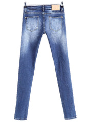 Selena Gomez Style Low-rise Rip Skinny Jeans