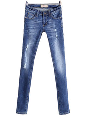 Selena Gomez Style Low-rise Rip Skinny Jeans
