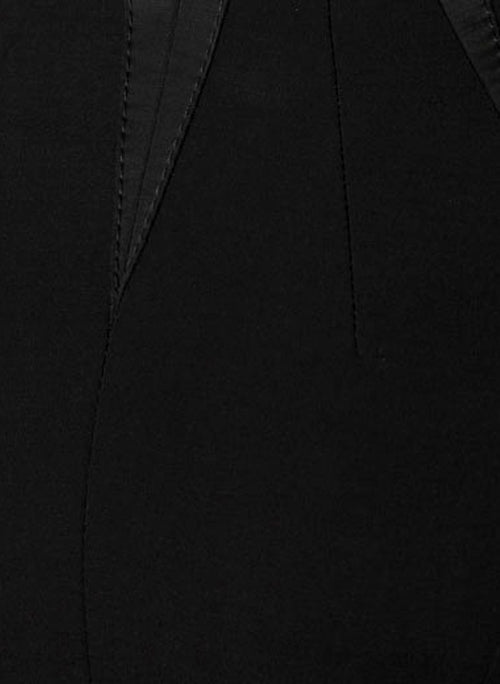 Folded Waist Off-The-Shoulder Little Black Dress