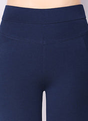 Jessica High Waist Flared Trousers in Navy