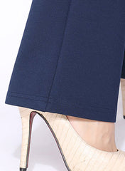 Jessica High Waist Flared Trousers in Navy