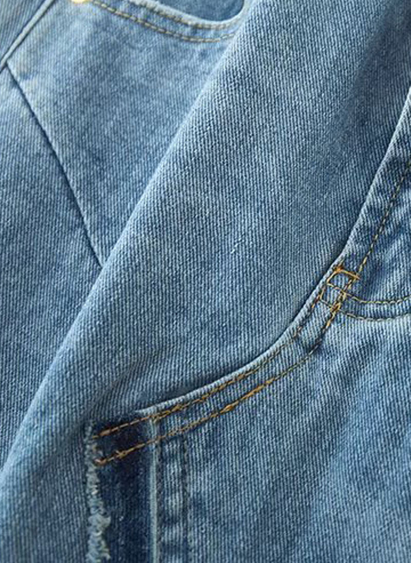 Kendall High Waist Frayed A-line Denim Skirt – Celebrity Designz