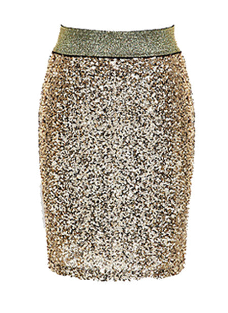 Sequinned Bodycon Fitted Party Mini Skirt