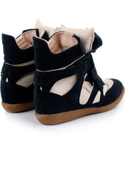 Miranda Style Suede High-top Sneakers