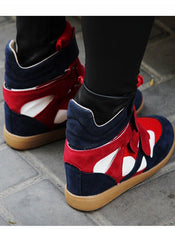 Miranda Style Suede High-top Sneakers