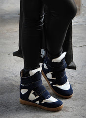 Miranda Style Suede High-top Sneakers