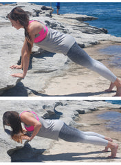 Ombré  Seamless Compression Yoga Leggings in Grey