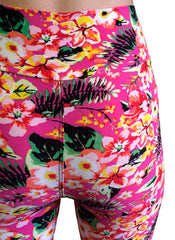 3/4 Floral Print Yoga Leggings