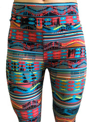 3/4 Tribal Print Yoga Leggings