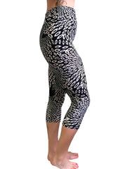3/4 Geometric Print Yoga Leggings