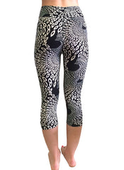 3/4 Geometric Print Yoga Leggings