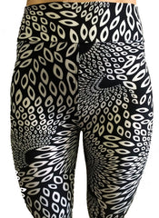 3/4 Geometric Print Yoga Leggings