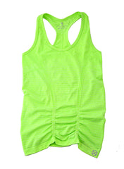 Seamless Workout Training Tee with T-back in Neon Green