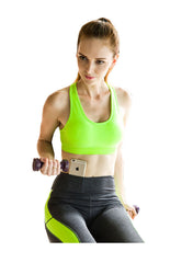 T-back Padded Sports Bra in Neon Green