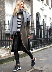 Alexa Loose Fit Striped T-shirt in Black/White