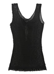 Sleeveless Sequined Vest Party Top