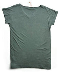 V-neck Short Sleeve Basic Cotton Jersey T-shirt